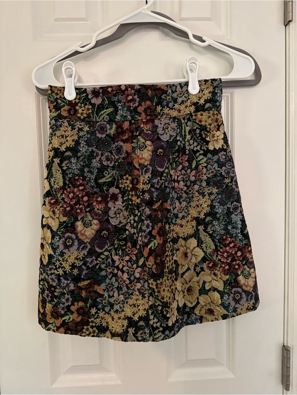 Sandro Floral Tapestry A-Line Mini Skirt - Multicolor
